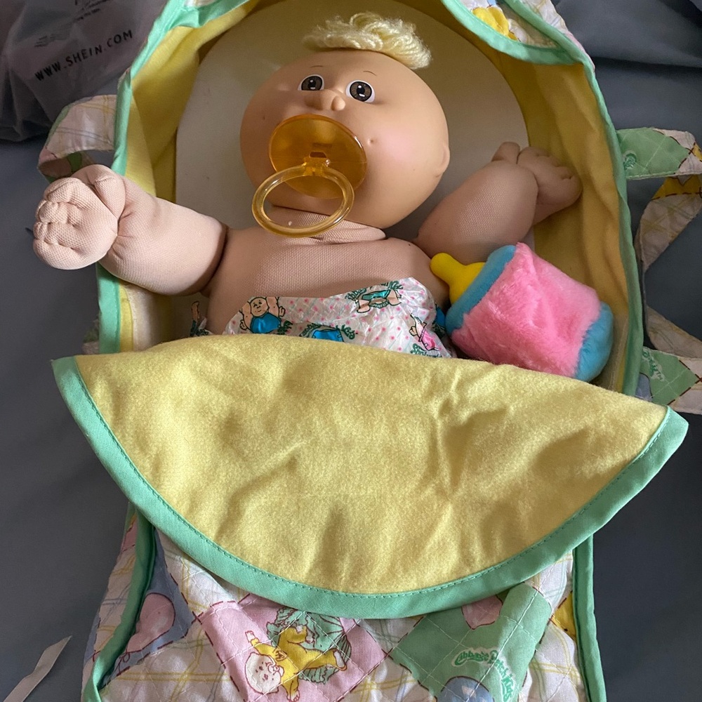 Cabbage patch kids teeny tiny preemie with carrier